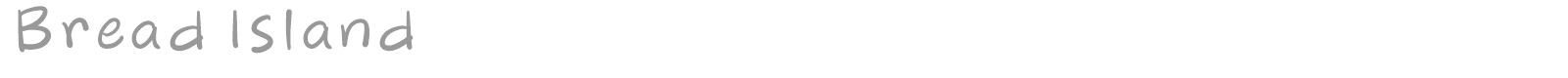 Bread Island font preview